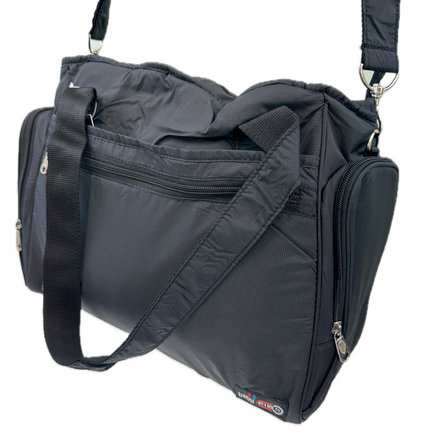 FIB Baby Nappy Bag Diaper Maternity Milk Mummy Changing Travel Tote - Black.