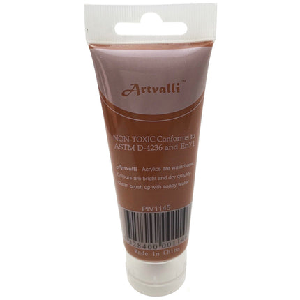 ARTISTS ACRYLIC PAINT Craft 75ml Tube Non Toxic Paints Water Based - Burnt Sienna.