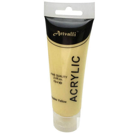 ARTISTS ACRYLIC PAINT Craft 75ml Tube Non Toxic Paints Water Based - Naples Yellow.