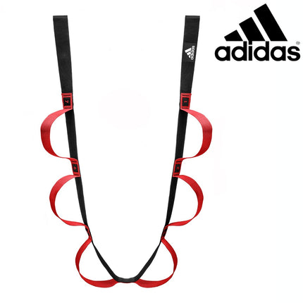 2pc Set Adidas Stretch Assist Band Looped + Yoga Strap 2.5m Long Adjustable Belt.