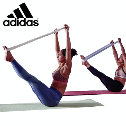 2pc Set Adidas Stretch Assist Band Looped + Yoga Strap 2.5m Long Adjustable Belt.