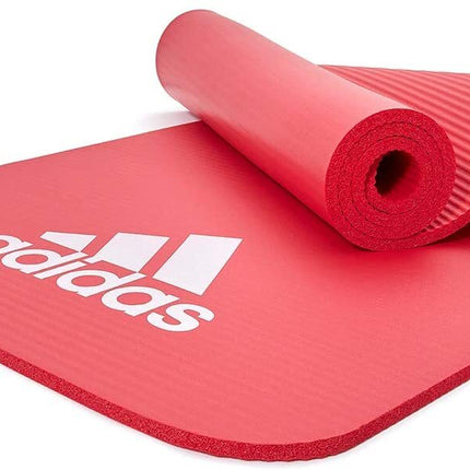 Adidas Fitness Mat 7mm Exercise Training Floor Gym Yoga Judo Pilates  - Red.