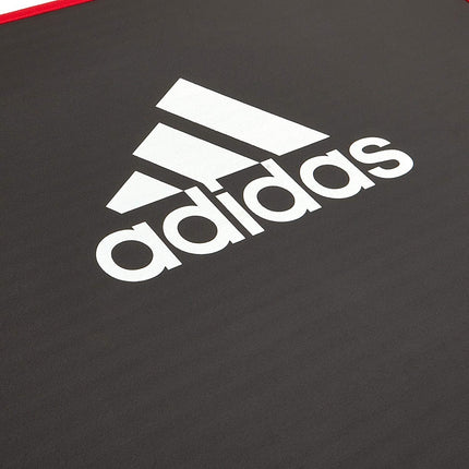 Adidas Training 10mm Exercise Floor Mat Gym Thick Yoga Fitness Judo Pilates - Black/Red.