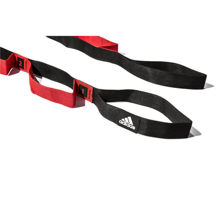 Adidas Stretch Assist Band Looped Warm Up Warmup Pre-Workout - Red/Black.