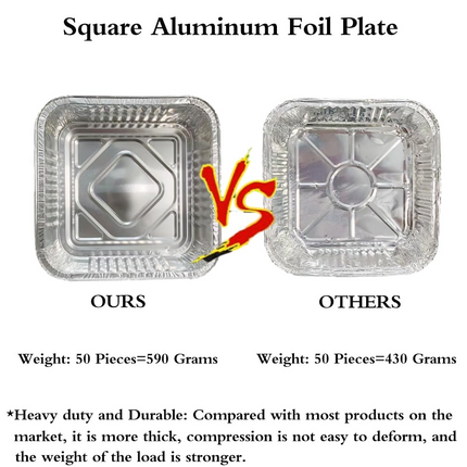 48x Deep Foil Aluminium Disposable Food Container Trays Pans Baking Roast Bulk 33x27x11cm.