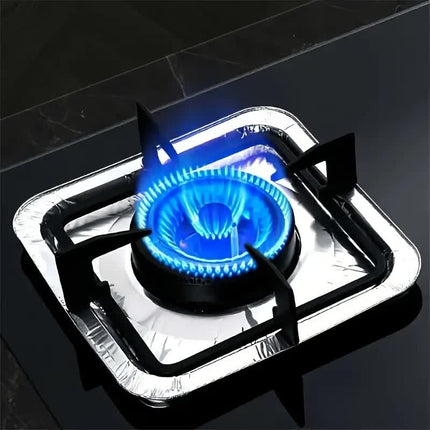 480x Aluminium Disposable Foil Stove Burner Covers Bulk - Square.