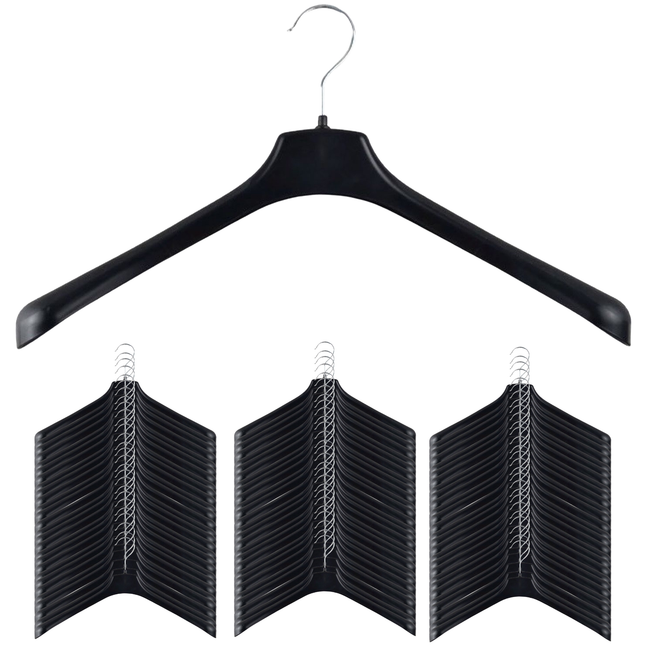 60x JACKET HANGER Heavy Duty 460mm Commercial Pants Clothing Coat BULK R51L.