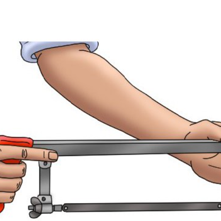 Hacksaw Frame Metal Hack Saw Alloy Steel Heavy Duty Blade DIY 300mm 12".