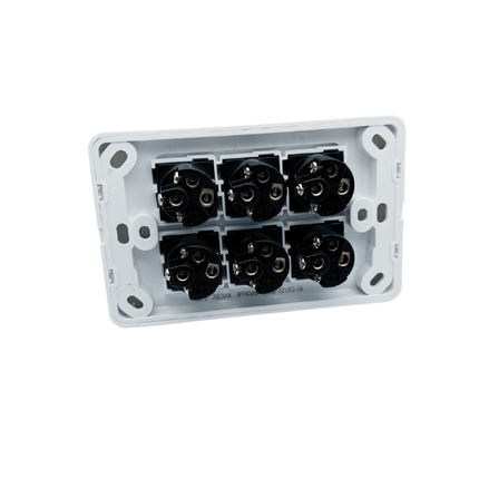 6 Gang Wall Plate Electricity Switch.