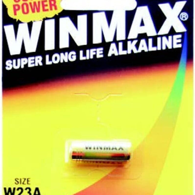 W23A Alkaline Batteries Super Long Life 12V Battery - 1 Pack.