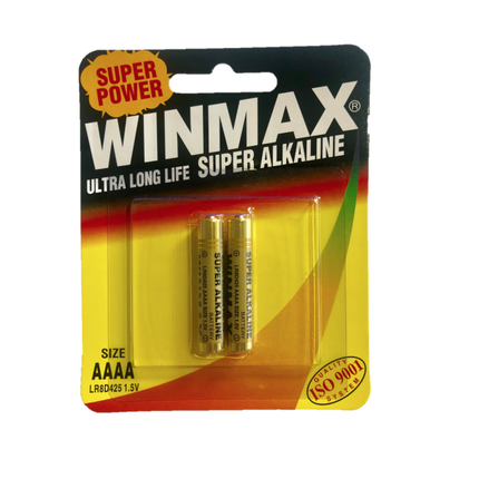 AAAA Super Alkaline Batteries Ultra Long Life 1.5V Battery - 1 Pack of 2.