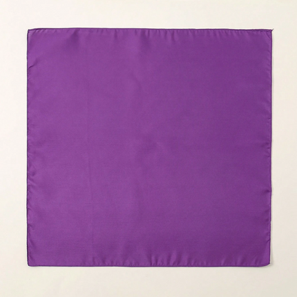 Plain Bandana 100% COTTON Head Wrap Durag Bandanna Summer Biker Scarf Mask - Purple.