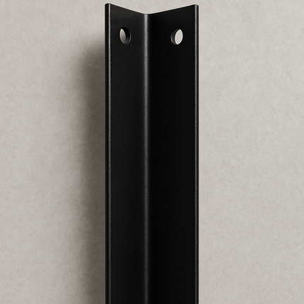 Heavy Duty Powder Coated Steel L Shape Corner Bracket 298mm x 38mm.