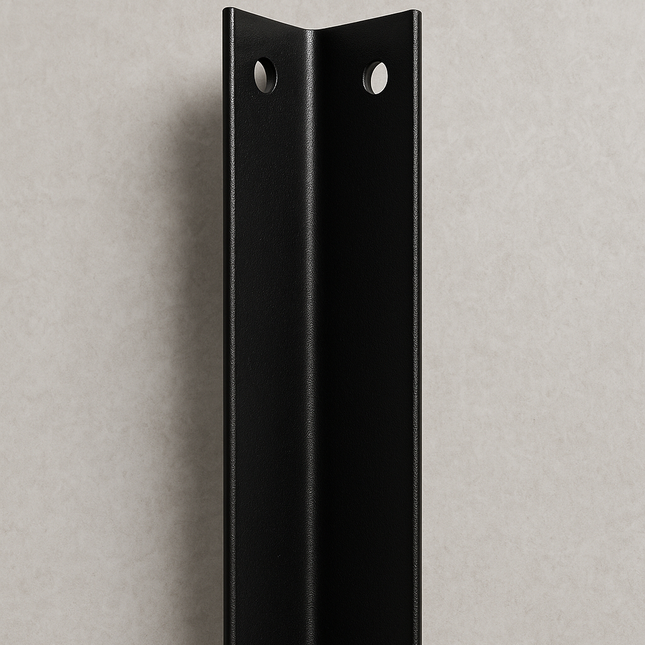 Heavy Duty Powder Coated Steel L Shape Corner Bracket 298mm x 38mm.