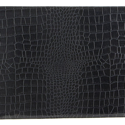 de Burg 4 Piece Table Place Mat Set Placemat with Croc Pattern - Blue.