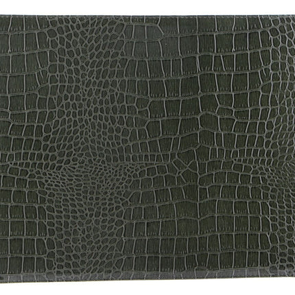 de Burg 4 Piece Table Place Mat Set Placemat with Croc Pattern - Green.