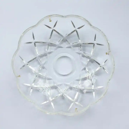 120mm Crystal Chandelier Bobeche Lamp Chandelier Part w/ Gold Pins (30mm Hole).