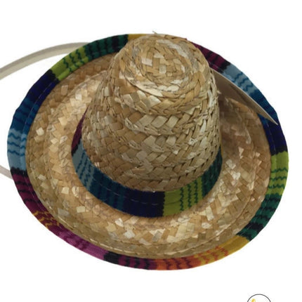 12x MINI SOMBRERO HATS on Headband Mexican Spanish Fiesta Party Costume BULK.