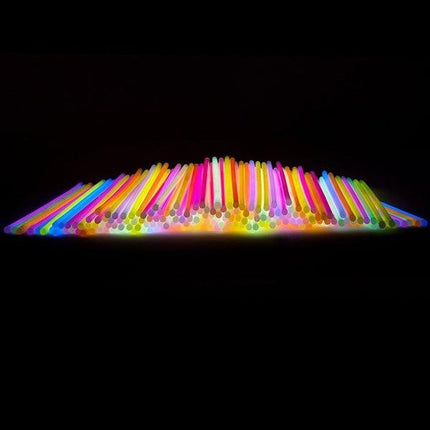 15 GLOW STICKS Party Light Glow In The Dark Rave NECKLACE Disco Bulk.