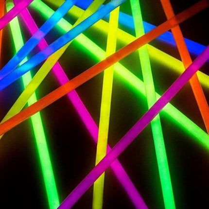 15 GLOW STICKS Party Light Glow In The Dark Rave NECKLACE Disco Bulk.