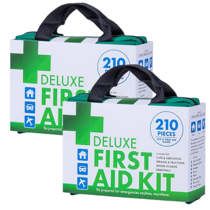 2x 210PCS EMERGENCY FIRST AID KIT Medical Travel Set Workplace Office ARTG BULK.