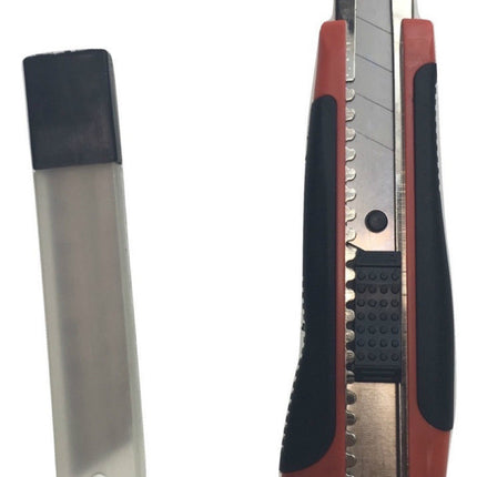3x BOX CUTTERS Knife Retractable Blade Snap Off Razor 18mm Durable Opener BULK.