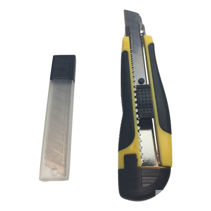 3x BOX CUTTERS Knife Retractable Blade Snap Off Razor 18mm Durable Opener BULK.