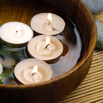 400pcs TEA LIGHT CANDLES 9 Hour Burn Tealight Wedding Smokeless Crystal Wax BULK.