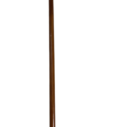 92cm WOODEN WALKING STICK Wood Cane Pole Carved Varnished Deluxe Quality Sturdy - Brown.