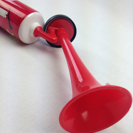 Air Horn Party Prop Hand Held Loud Pump Action Plastic Novelty Reusable Klaxon.