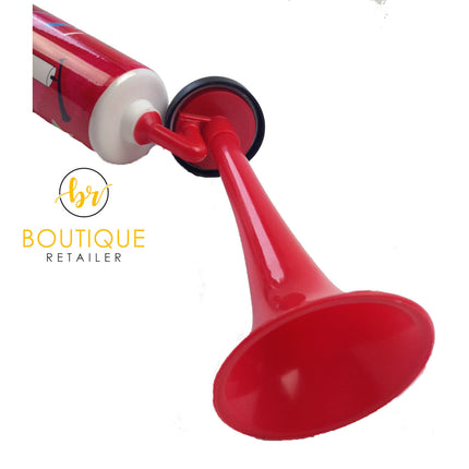 Air Horn Party Prop Hand Held Loud Pump Action Plastic Novelty Reusable Klaxon.