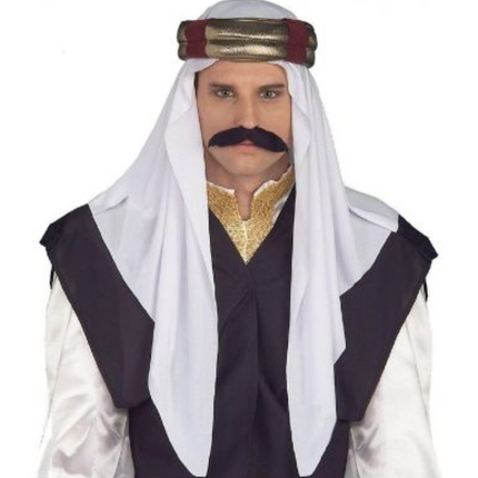 Arabian Desert Prince Hat Headpiece Costume Party Fancy Dress Arabic.