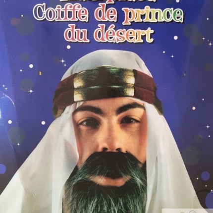 Arabian Desert Prince Hat Headpiece Costume Party Fancy Dress Arabic.