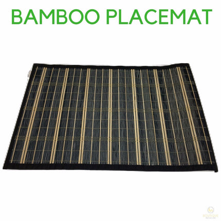 BAMBOO PLACEMAT Dinner Table Decor Party Natural Party 45x30cm Place Mat.
