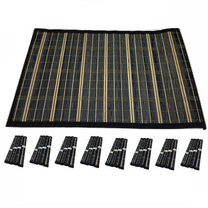 Set of 8 BAMBOO PLACEMATS Dinner Table Decor Party Natural Party 45x30cm BULK.