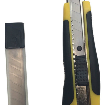 BOX CUTTER & BLADES Knife Retractable Blade Snap Off Razor 18mm Durable Opener.