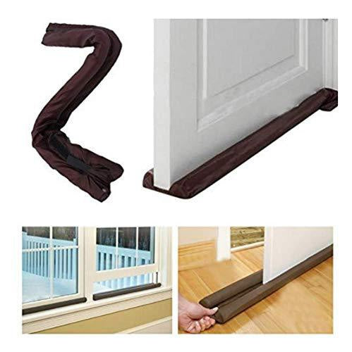 DUAL DRAFT STOPPER Double Sided Snake Wind Air Door Guard Cover Weather Seal.