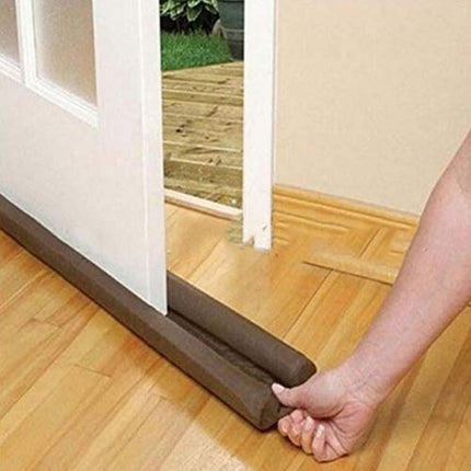DUAL DRAFT STOPPER Double Sided Snake Wind Air Door Guard Cover Weather Seal.