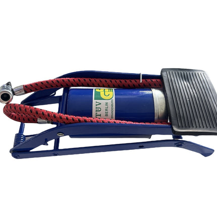 Foot Air Pump High Pressure Gauge Tyre Tire Inflator Air Bed Bike Ball.