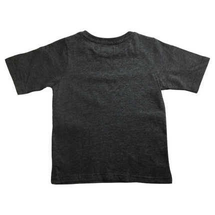 KIDS PLAIN T SHIRT Childrens Child 100% COTTON Boys Girls Basic Blank Tee Top - Grey Marle - 8.