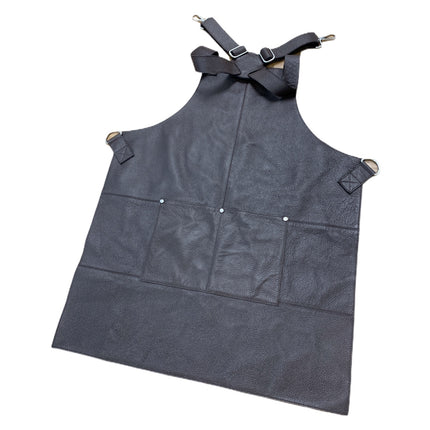 BUFFALO LEATHER APRON Cooking Chef Hairdresser Waterproof Durable Quality - Brown.