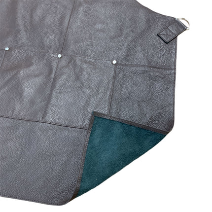 BUFFALO LEATHER APRON Cooking Chef Hairdresser Waterproof Durable Quality - Brown.