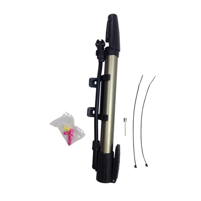 MINI BICYCLE AIR PUMP Bike Hand Ball Inflator Portable Cycling Tyre Aluminium.