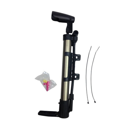 MINI BICYCLE AIR PUMP Bike Hand Ball Inflator Portable Cycling Tyre Aluminium.