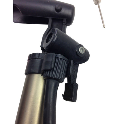 MINI BICYCLE AIR PUMP Bike Hand Ball Inflator Portable Cycling Tyre Aluminium.