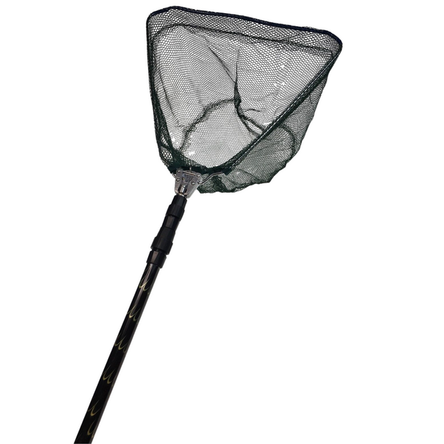 Telescopic Fishing Landing Net Rod Adjustable Foldable Pole Fish Catch & Release.