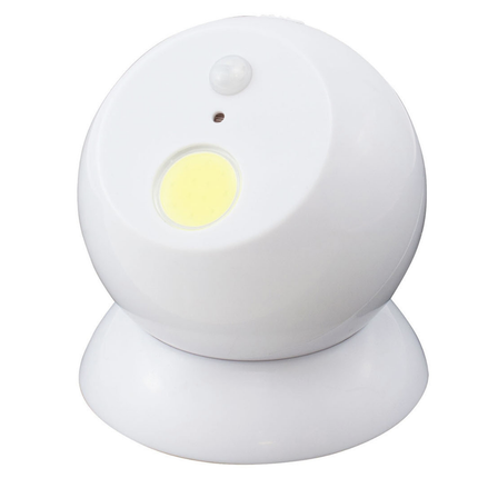 Brillar Motion Activated Swivel Ball Light - White.