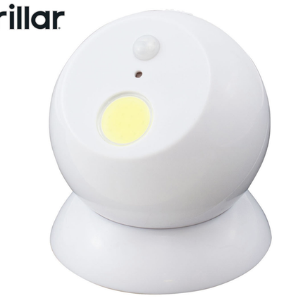 Brillar Motion Activated Swivel Ball Light - White.