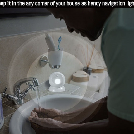 Brillar Motion Activated Swivel Ball Light - White.