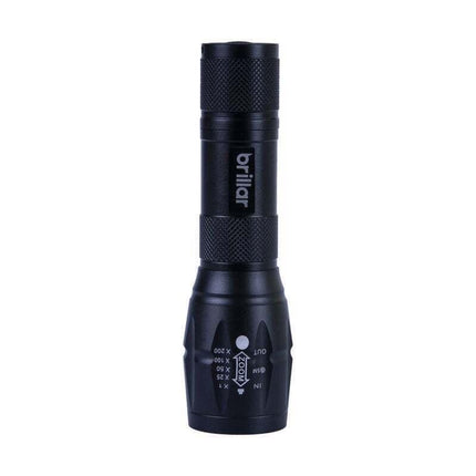 Brillar Tactical Grade LED Torch 5 Modes Water Resistant Flashlight Light Bright.